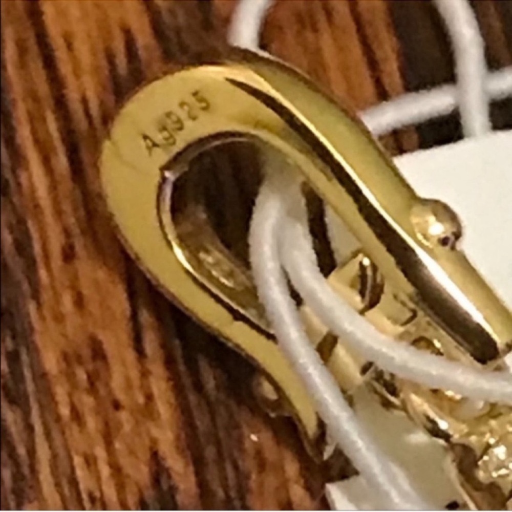 $55 New Authentici Michael Kors Initial S Gold Tone AG 925 Pendant - Picture 4 of 5